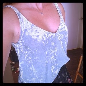 Velvet mint green tank top